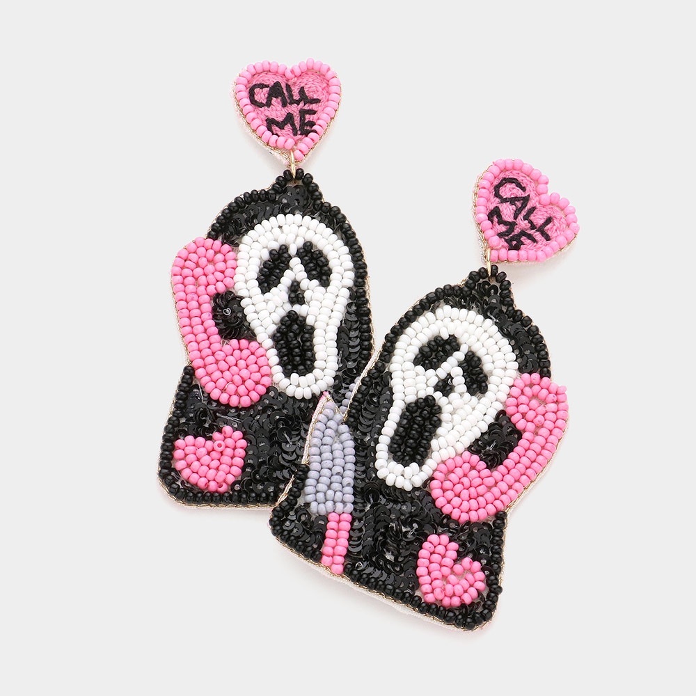 Hello Sydney seed bead earrings